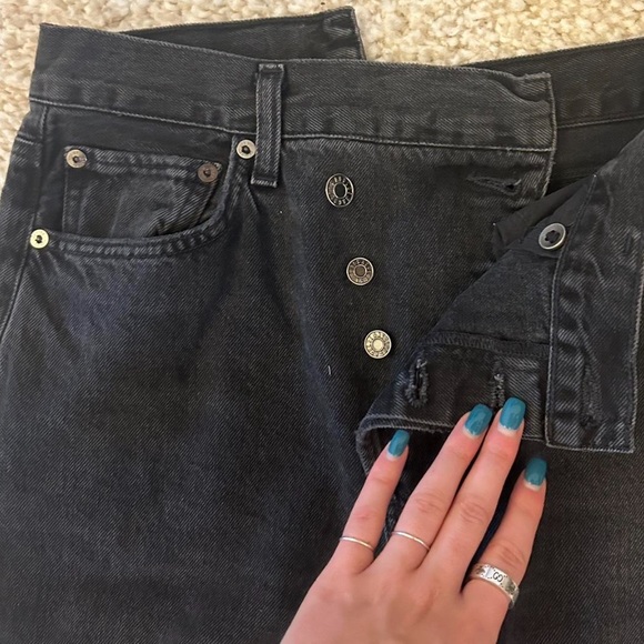 Agolde Asymmetrical Criss Cross High Rise jeans Size 26 - Picture 4 of 6
